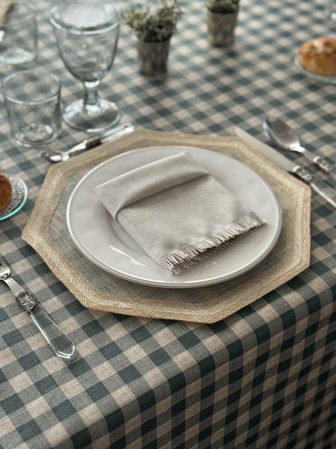 Mantel Resinado Vichy Petroleo