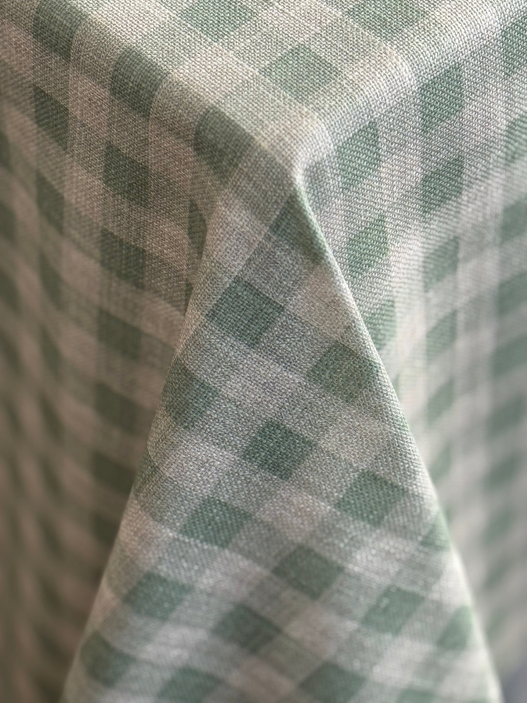 Mantel Resinado Vichy Light Green