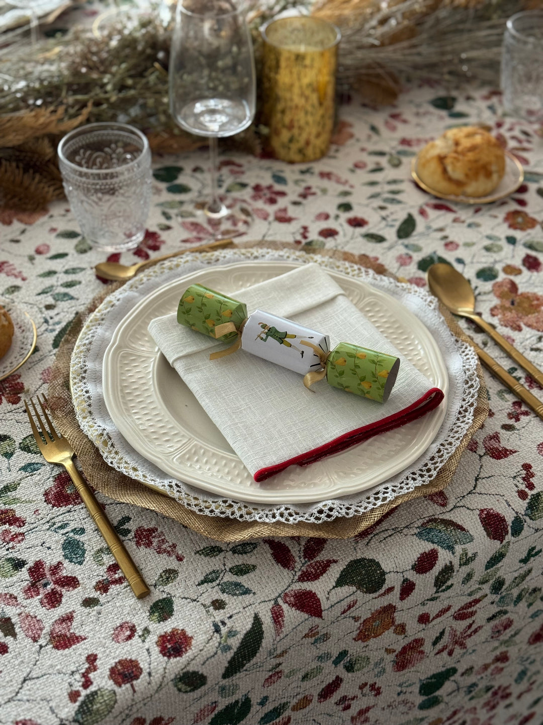 Mantel Estampado Christmas Garden