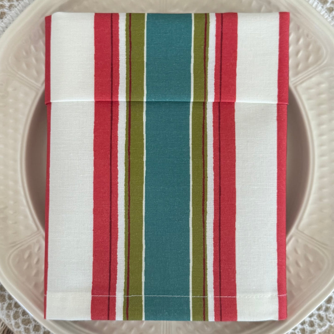 Serviette en coton imprimée Cassis
