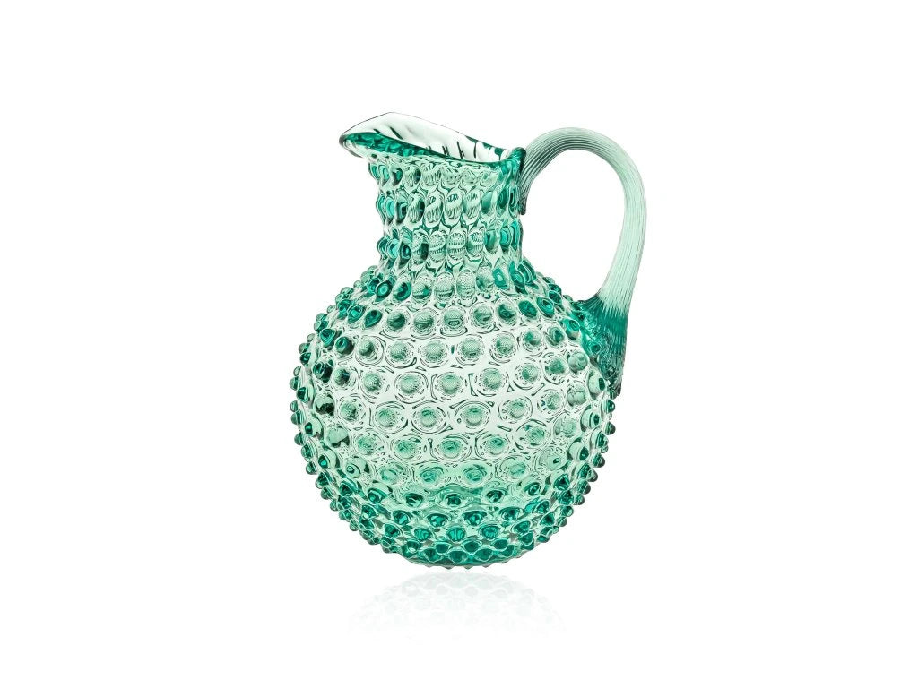 Bohemian Crystal Water-Green Jug