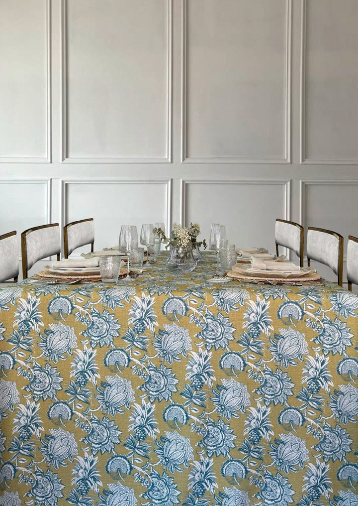 Mantel Estampado Jardín Bleu