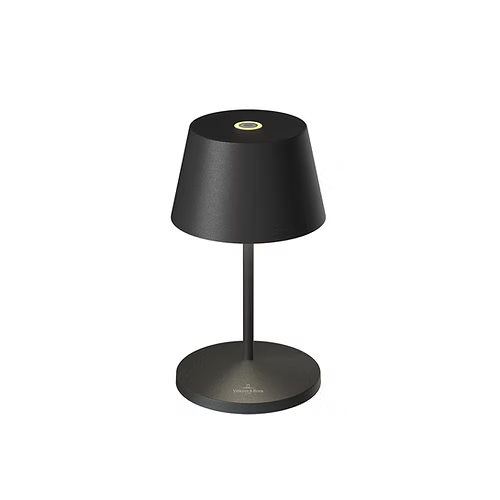 Lampe de table tactile sans fil noire