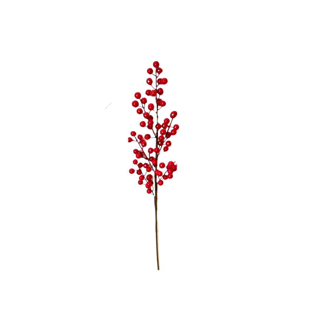 Rama de Bayas Rojas De Navidad