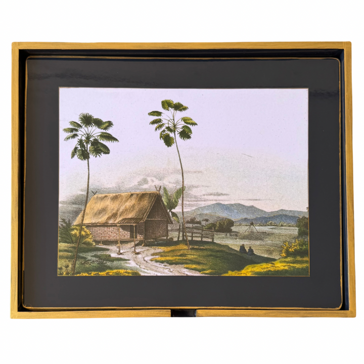 Parisian Medium Tray Stone / Gold