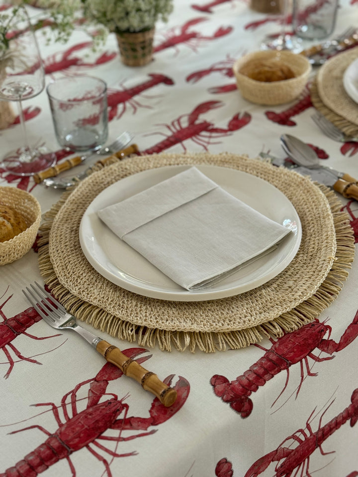 Nappe imprimée Saint Tropez Rouge