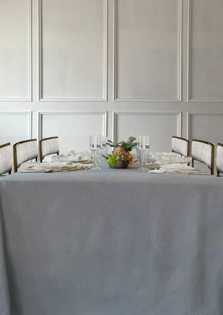Mantel de Lino Gris