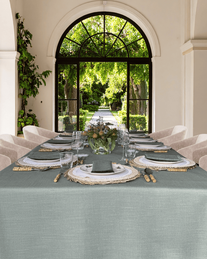 Mantel Resinado Verde Eucalipto