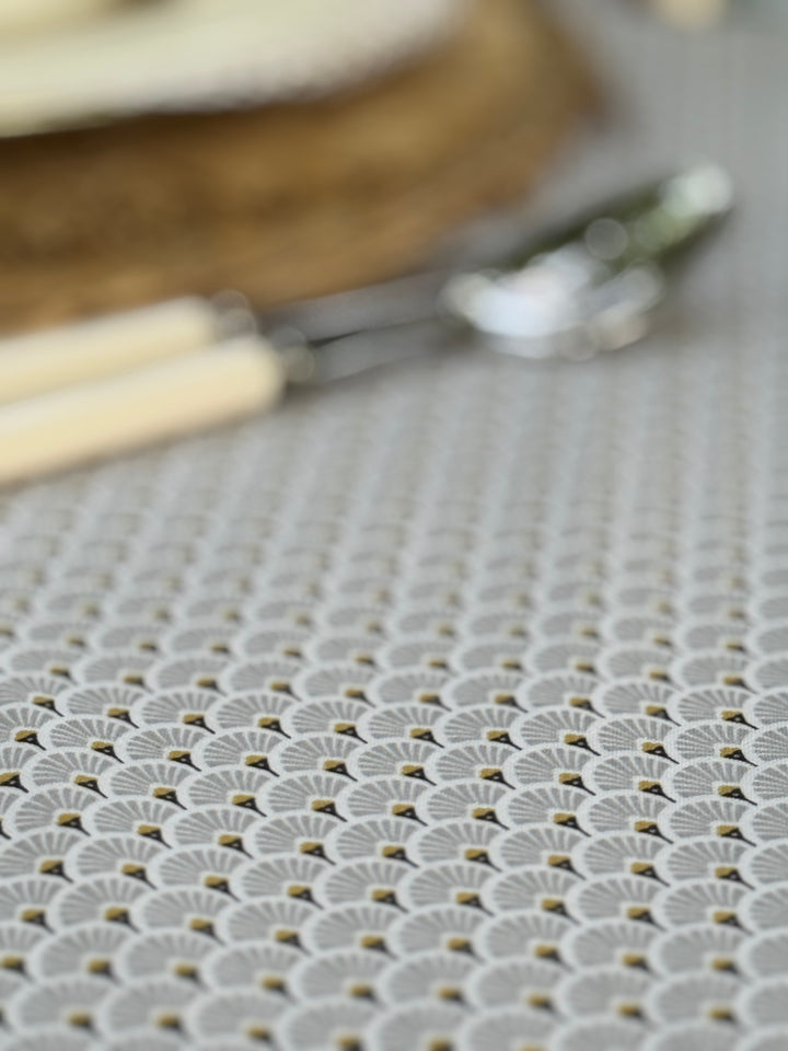 Mantel Estampado Voile Blanc