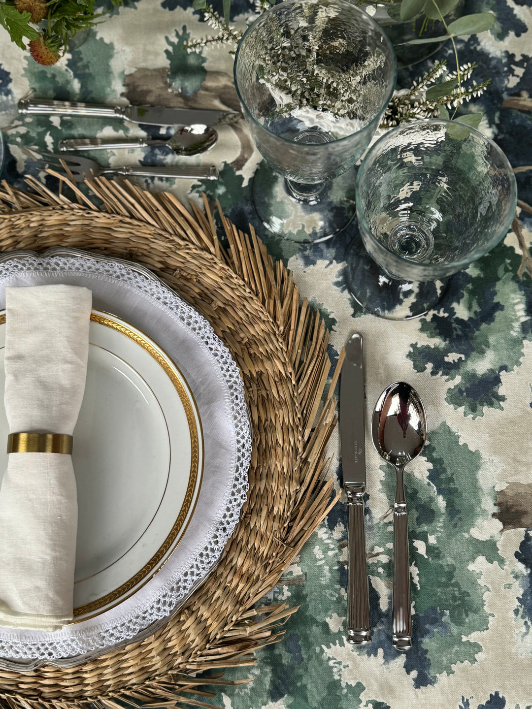Mantel Estampado La Forêt Blue