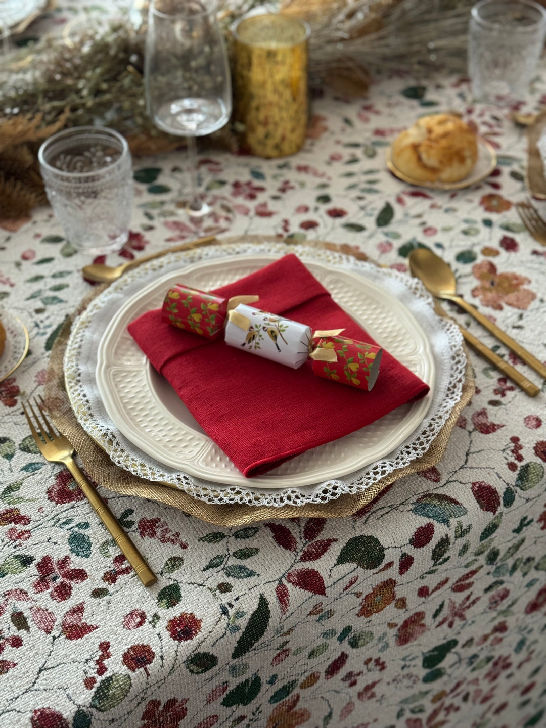 Mantel Estampado Christmas Garden