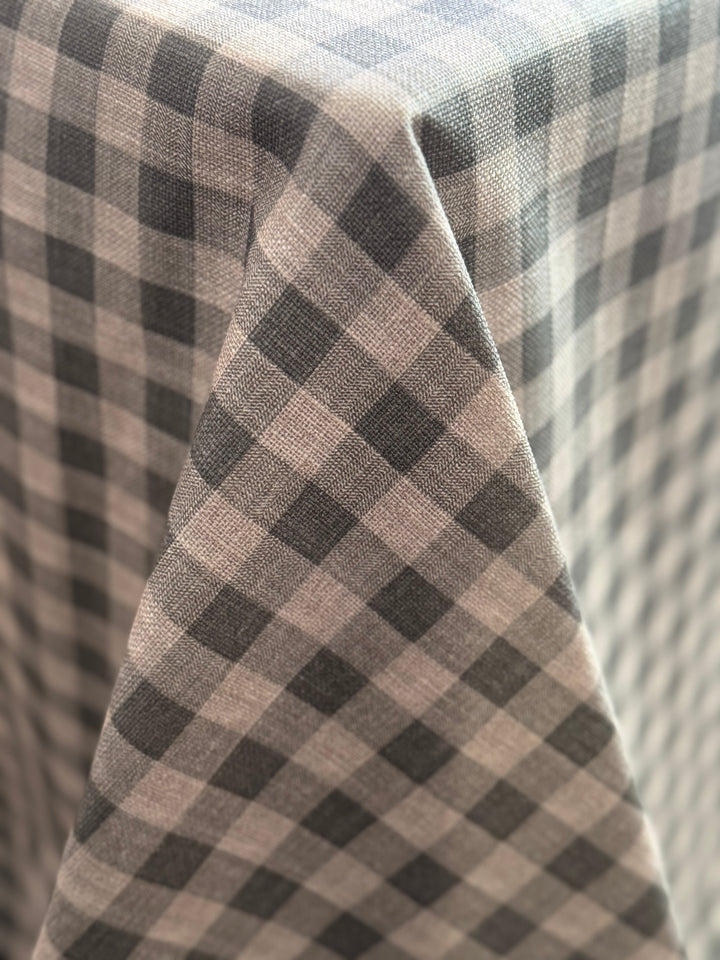 Mantel Resinado Vichy Gris