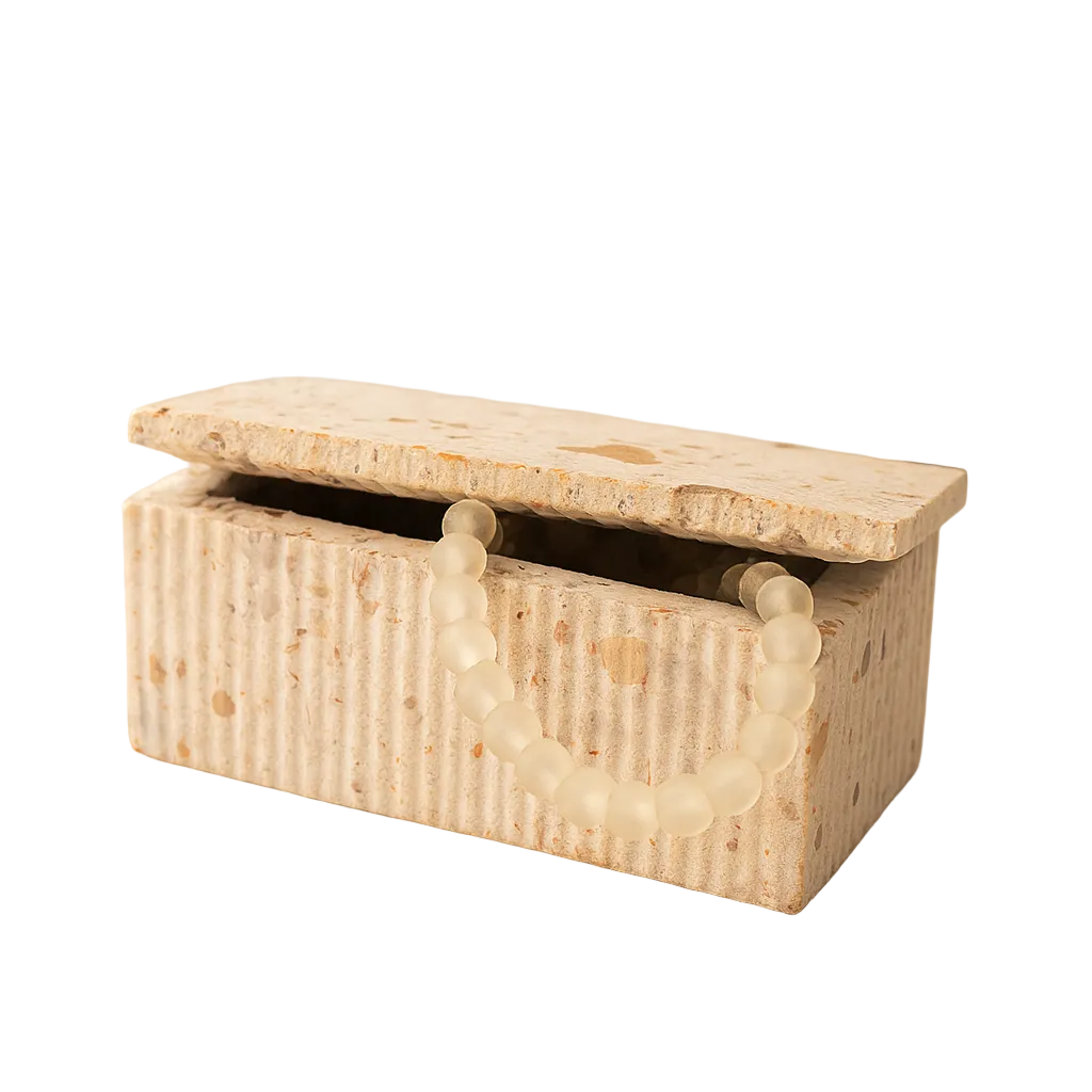 Caja Pequeña Cuadrada de Mármol