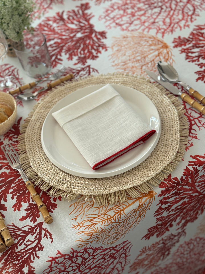 Mantel Estampado Corail Rouge