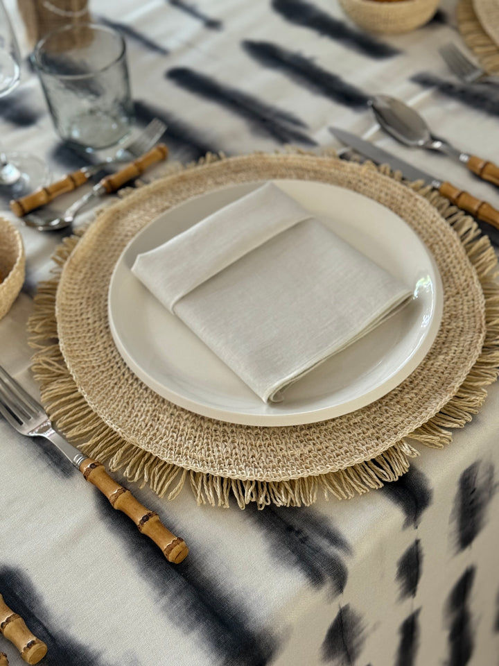 Nappe imprimée Aquarelle Noir