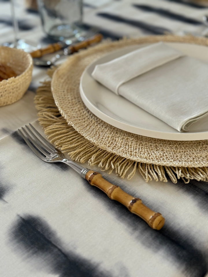 Nappe imprimée Aquarelle Noir