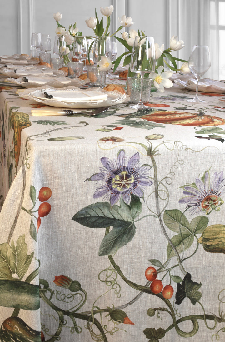 Nappe imprimée Jardin de Bourgogne