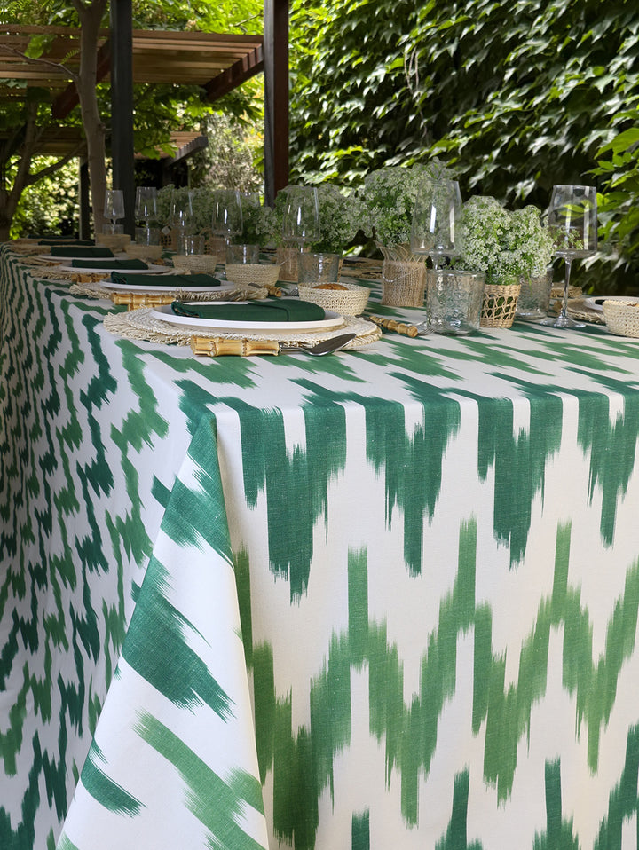 Nappe imprimée Vert Provence