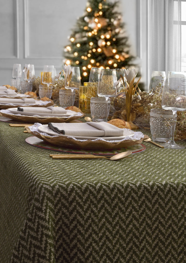 Mantel Estampado Green Tweed