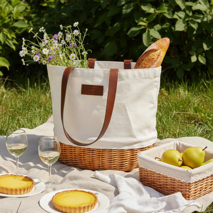 Saint-Tropez Beige Picnic Bag