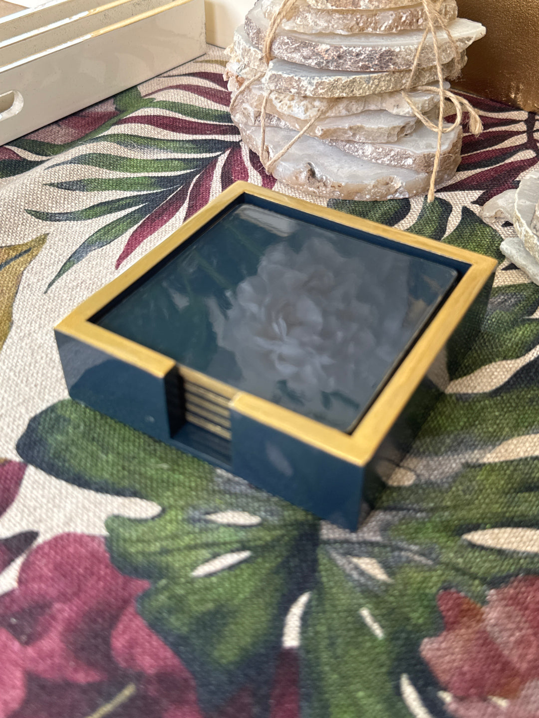 Deep Blue Coasters Set/6