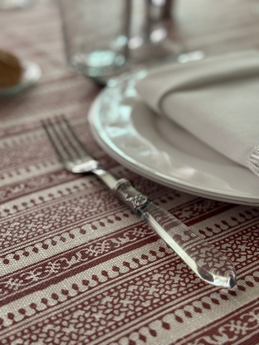 Mantel Resinado Normandie Rouge