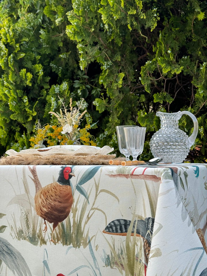 Mantel Estampado Faisanes