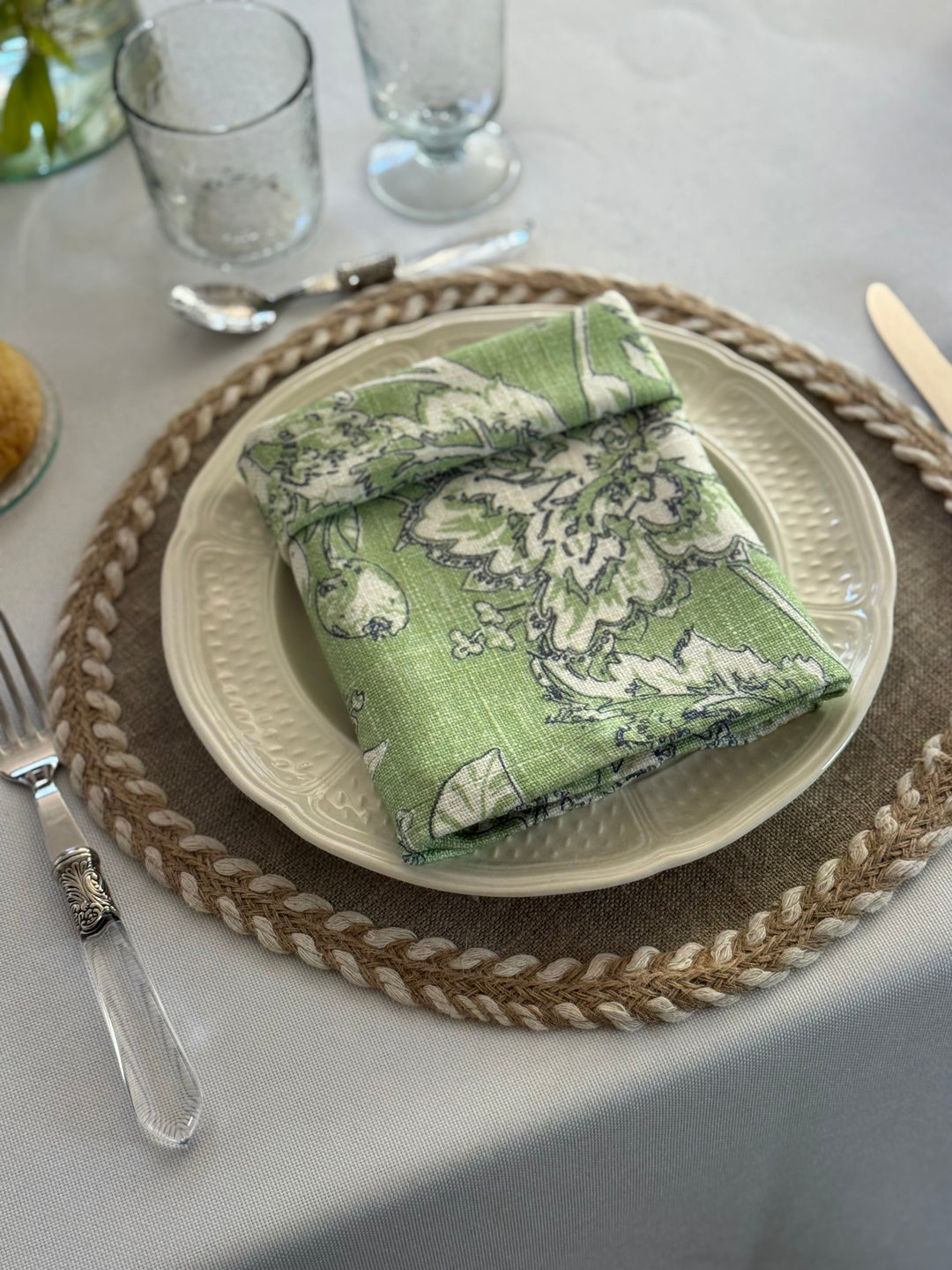 Tablecloth Kairo White