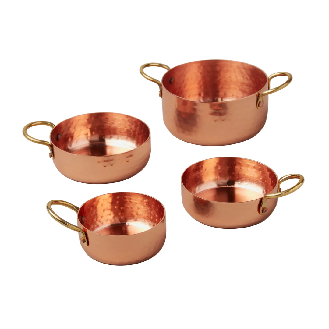 Tazas Medidoras de Cobre