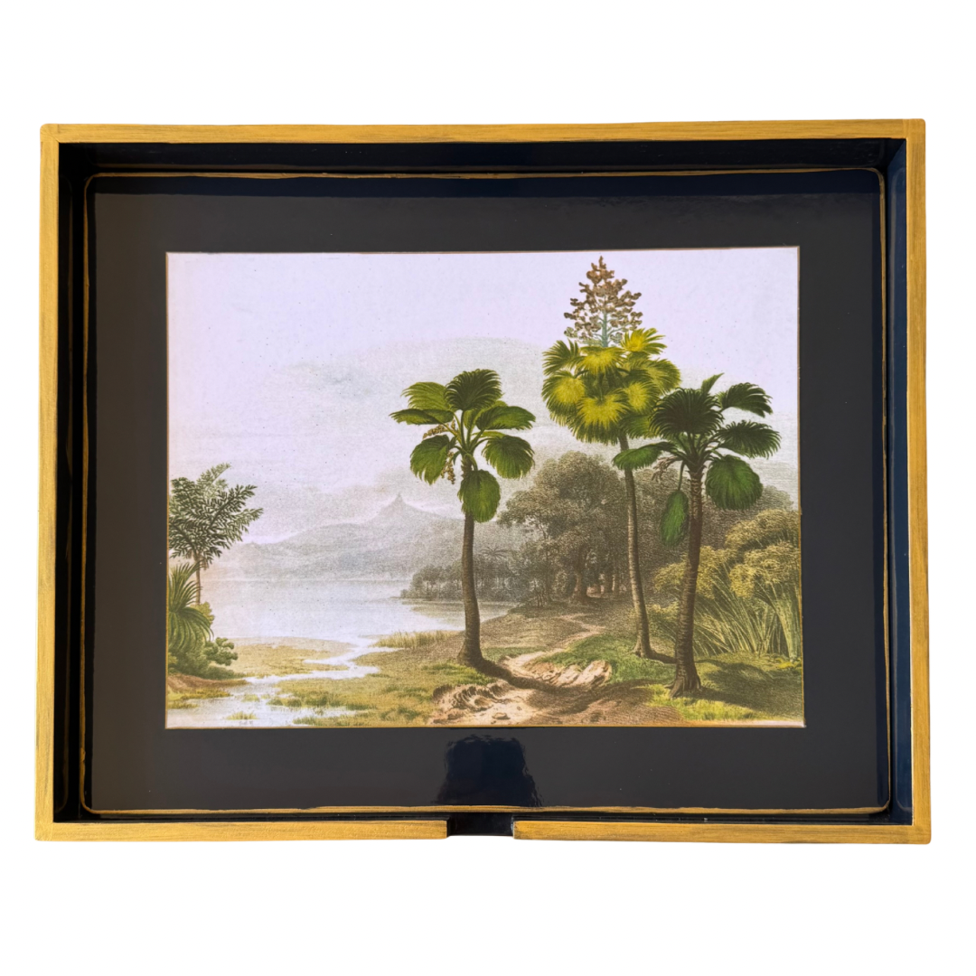 Parisian Medium Tray Stone / Gold