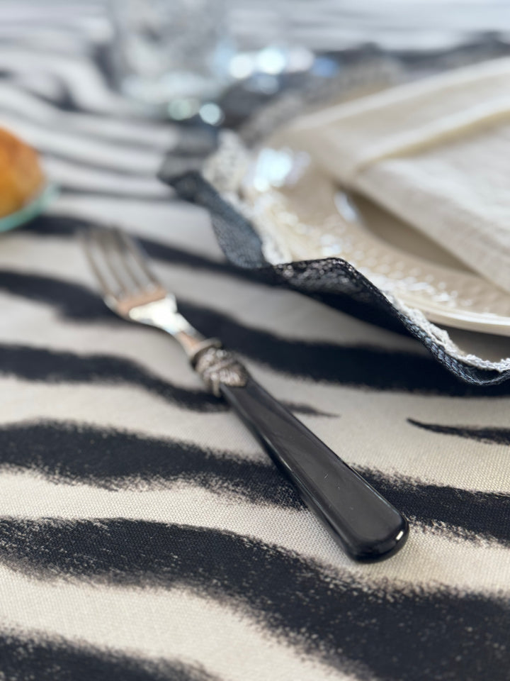 Mantel Estampado Black and White