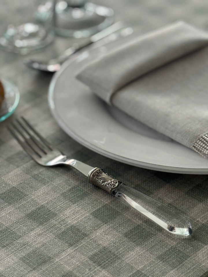 Mantel Resinado Vichy Light Green