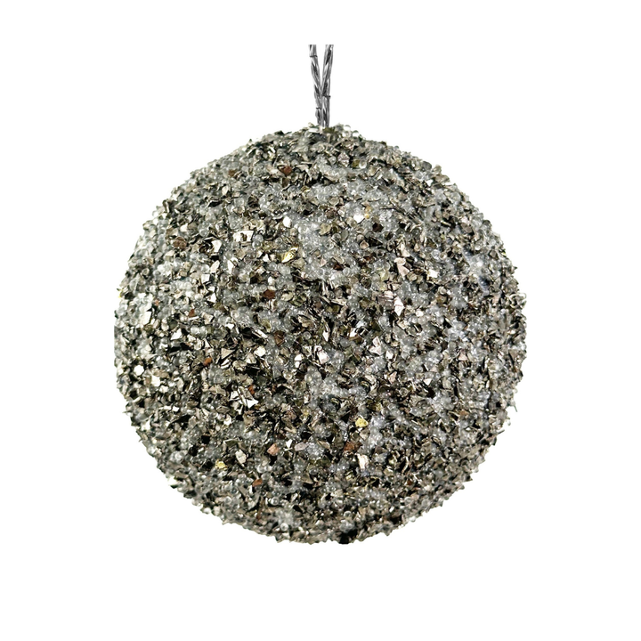 Bola de Navidad Glitter Smoke Mediana Set/4