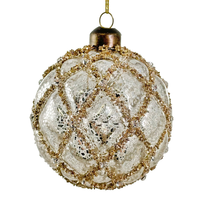 Bola de Navidad Dorée Snow Grande