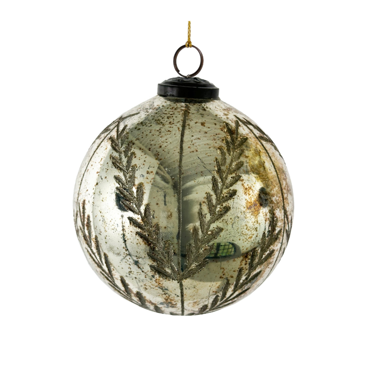 Bola de Navidad Gravée Or Vieilli Mediana