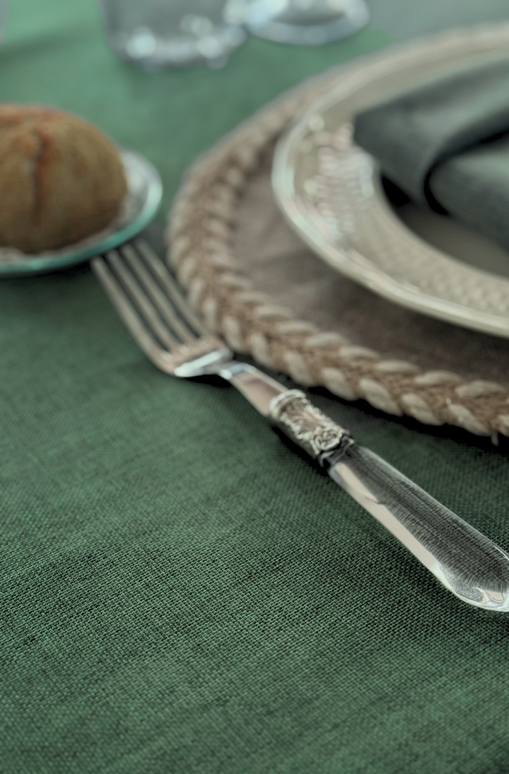 Kairo Dark Green Tablecloth