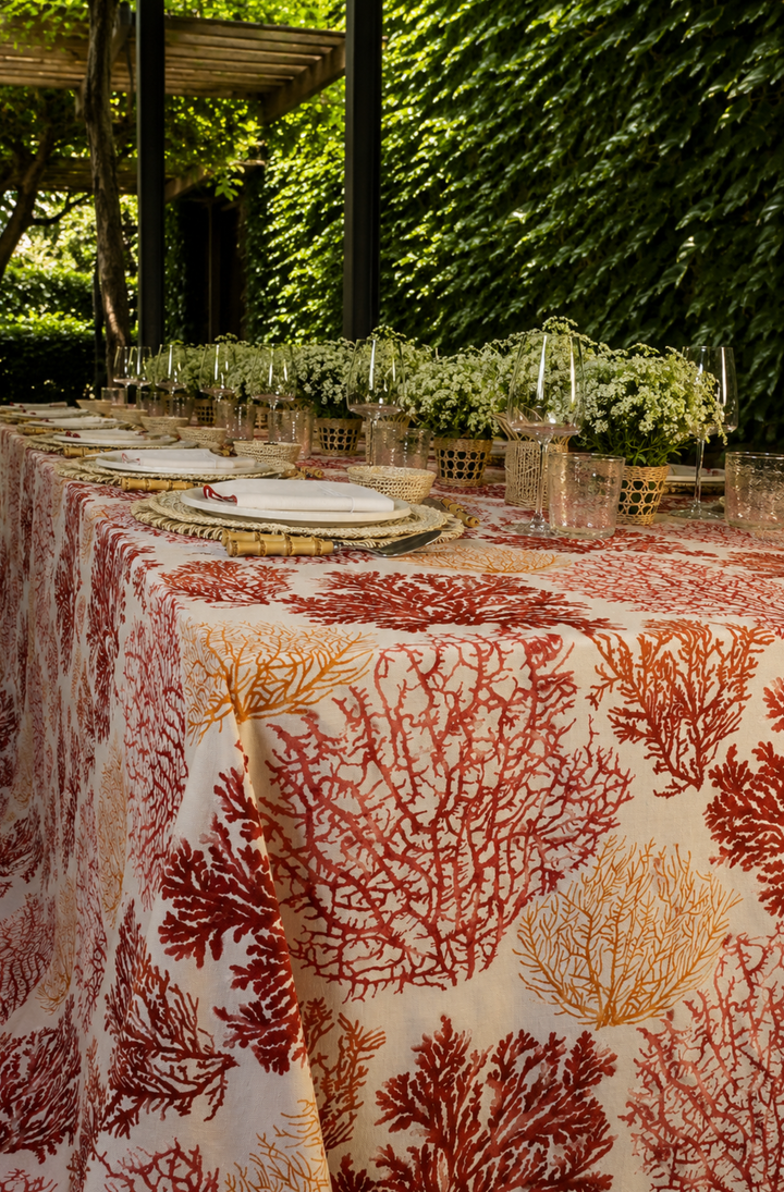 Mantel Estampado Corail Rouge