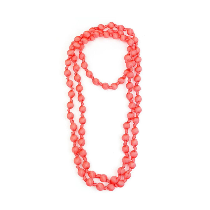 Collar Seda Coral
