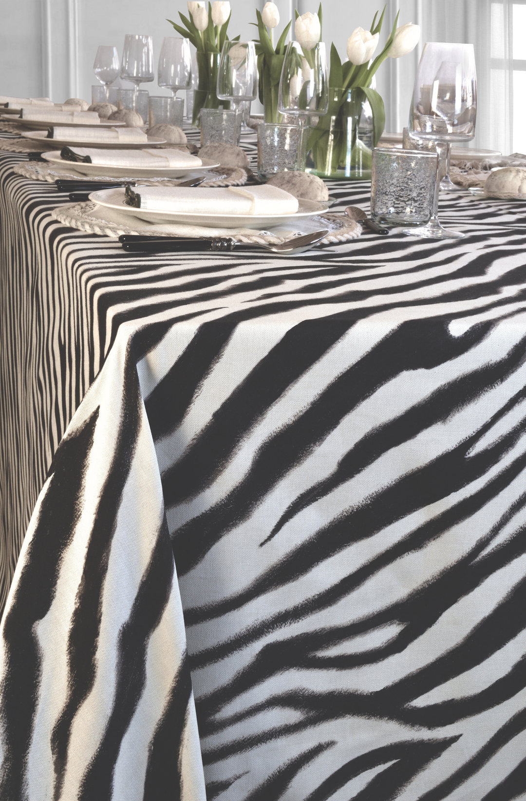 Mantel Estampado Black and White