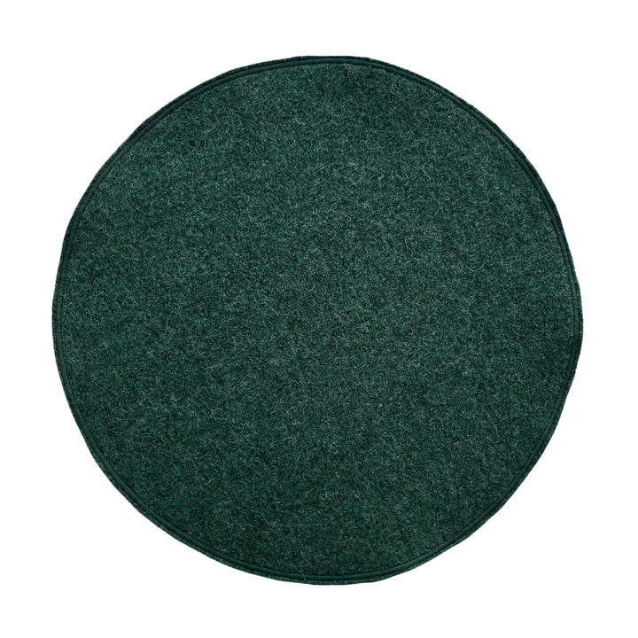Bajoplato de Lana con Festón Verde Set/4