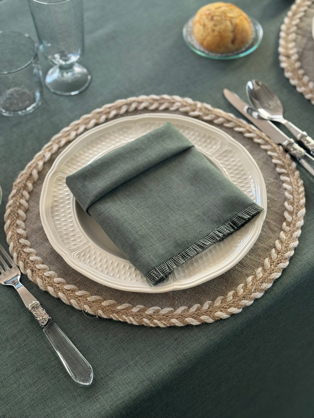 Mantel Kairo Verde Oscuro