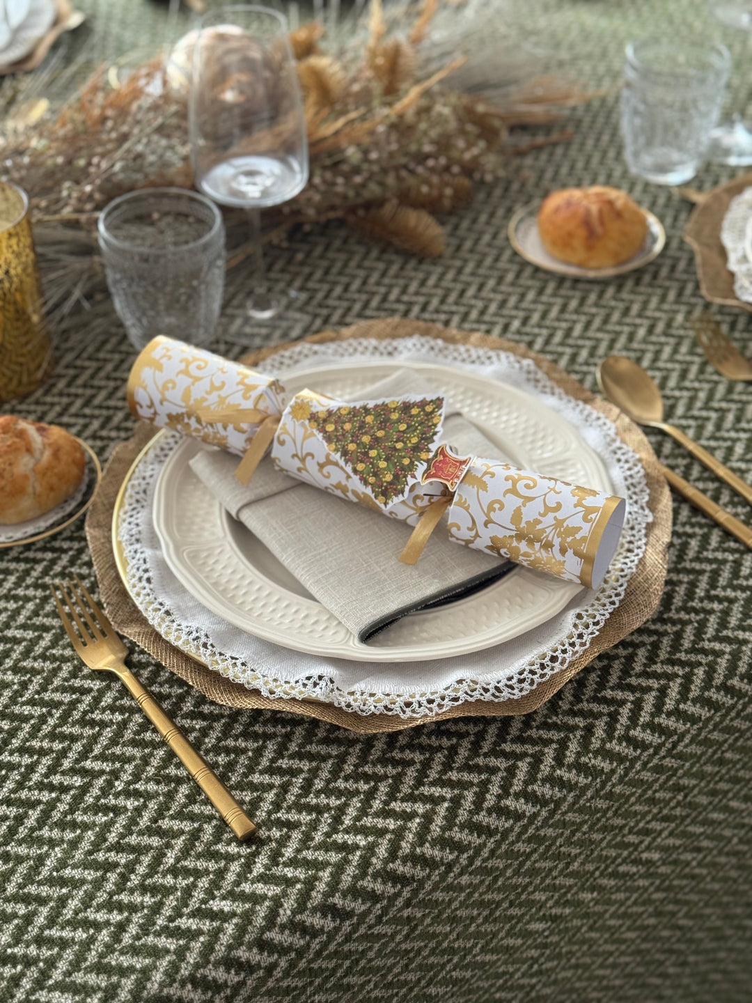 Mantel Estampado Green Tweed