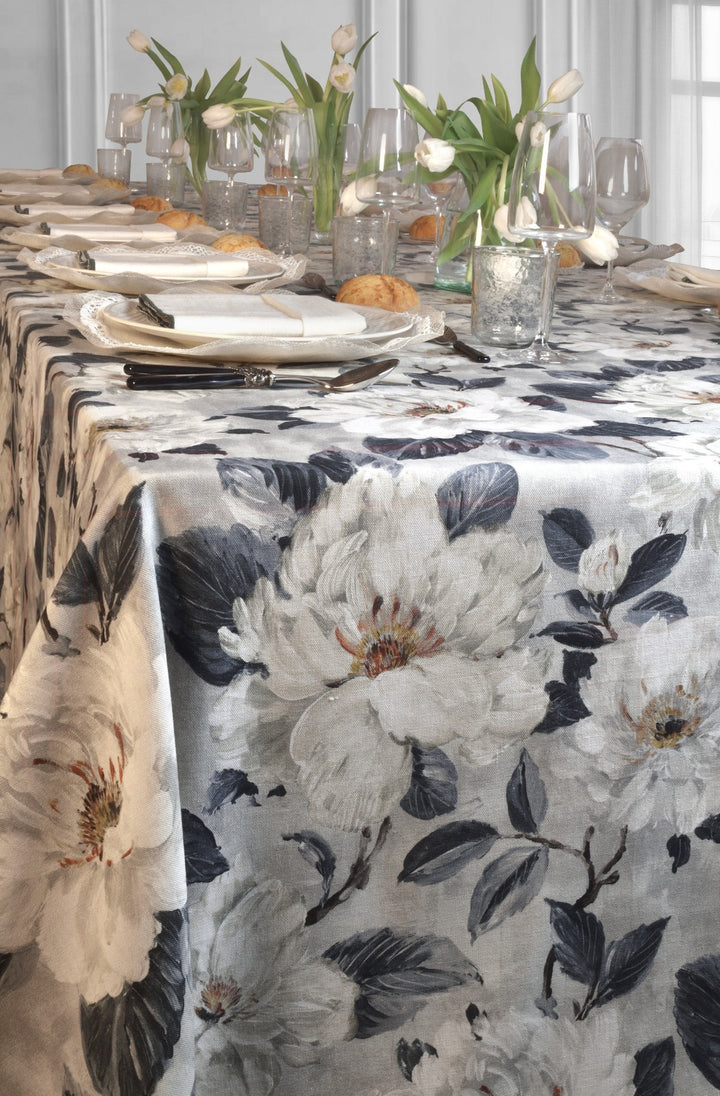 Mantel Estampado White Garden