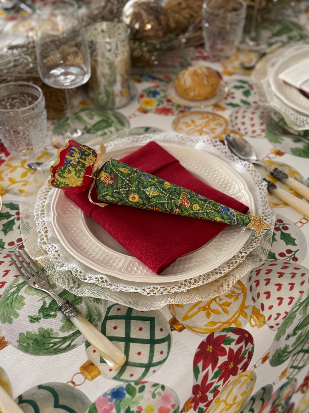 Mantel Estampado Noël a Paris