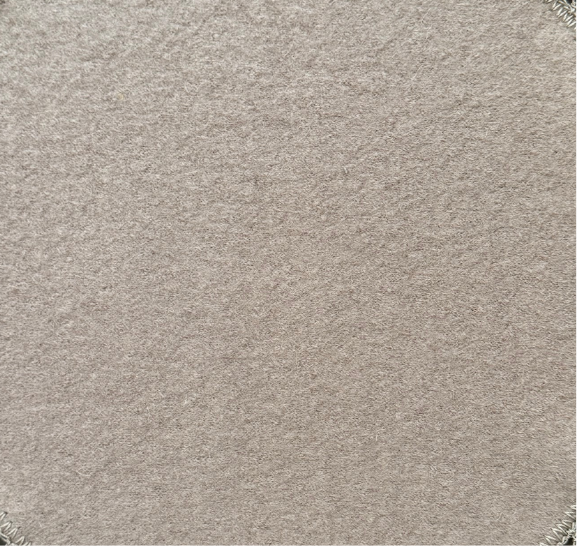 Bajoplato de Lana Beige con Puntilla