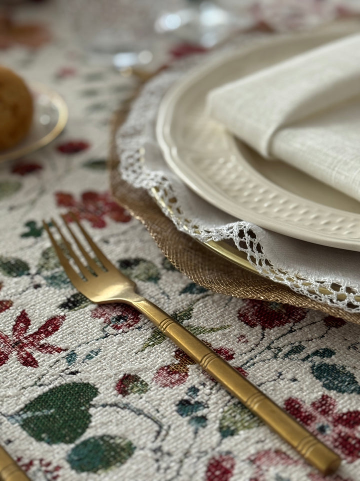 Mantel Estampado Christmas Garden