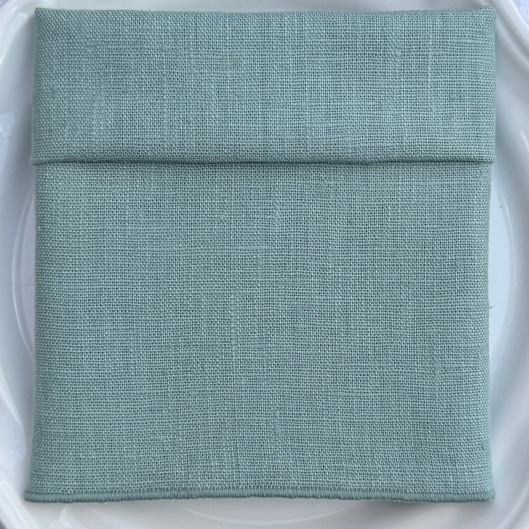 Servilleta de Lino Vert d'Eau con Festón
