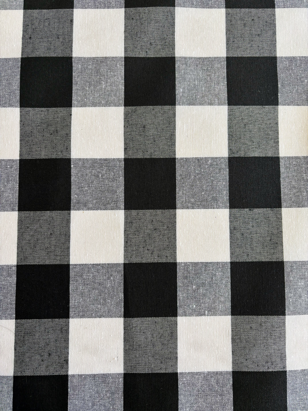Mantel Resinado Vichy Negro/Blanco