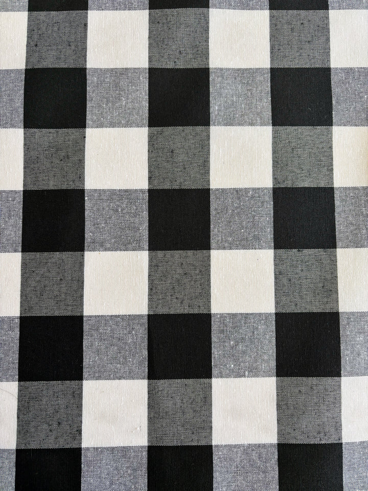Mantel Resinado Vichy Negro/Blanco