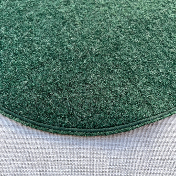 Bajoplato de Lana con Festón Verde Set/4